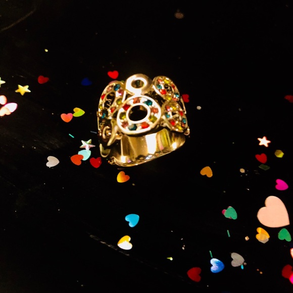 Multi Colored Infinity Ring - Picture 2 of 2